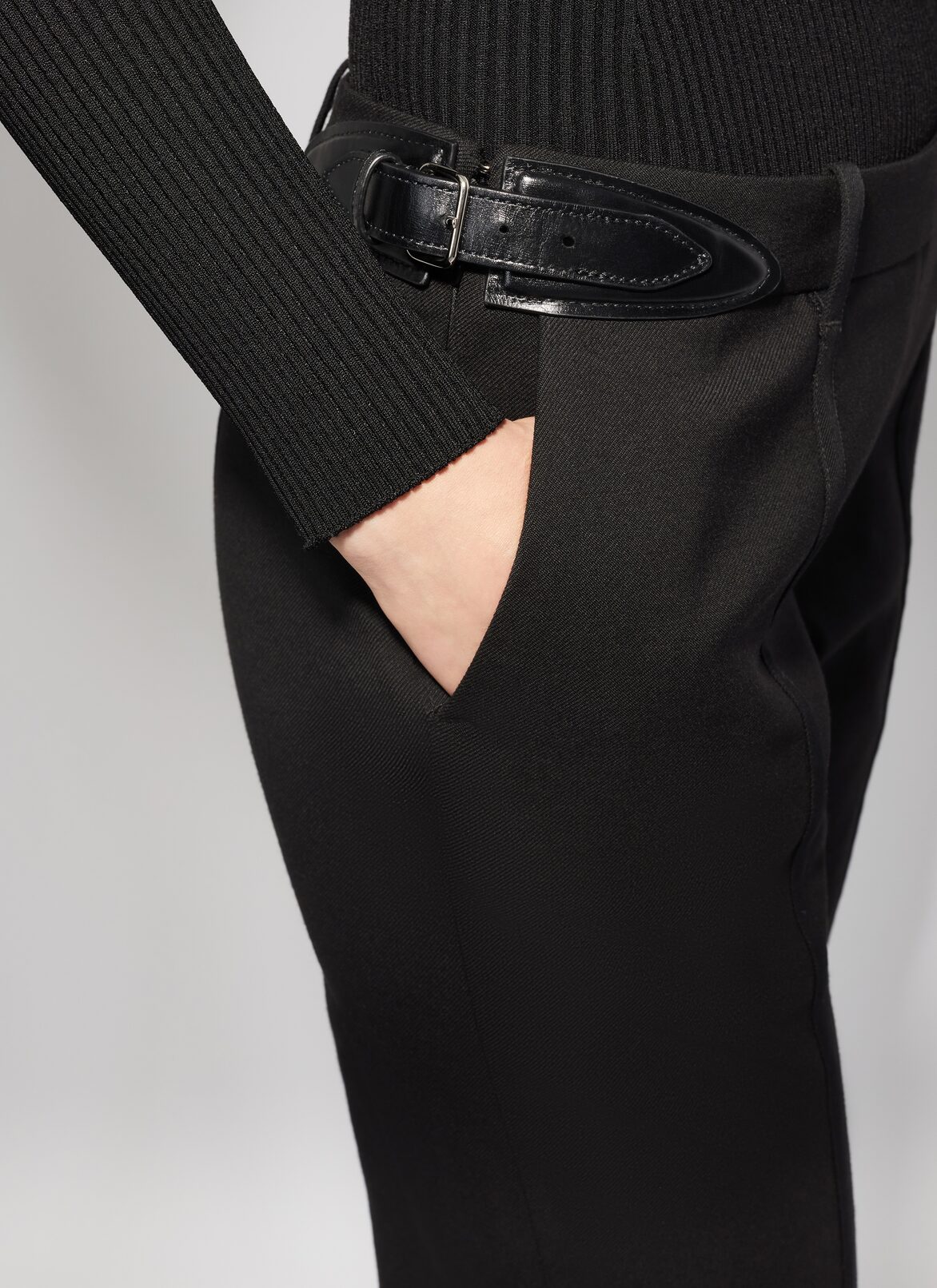 Tailored wool pant ALAÏA BLACK TAILORED WOOL PANT